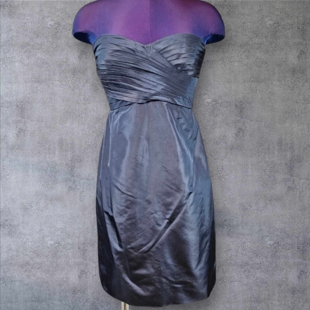 J. Crew Iridescent Gray Strapless Cocktail Dress Size 4 Women's K38